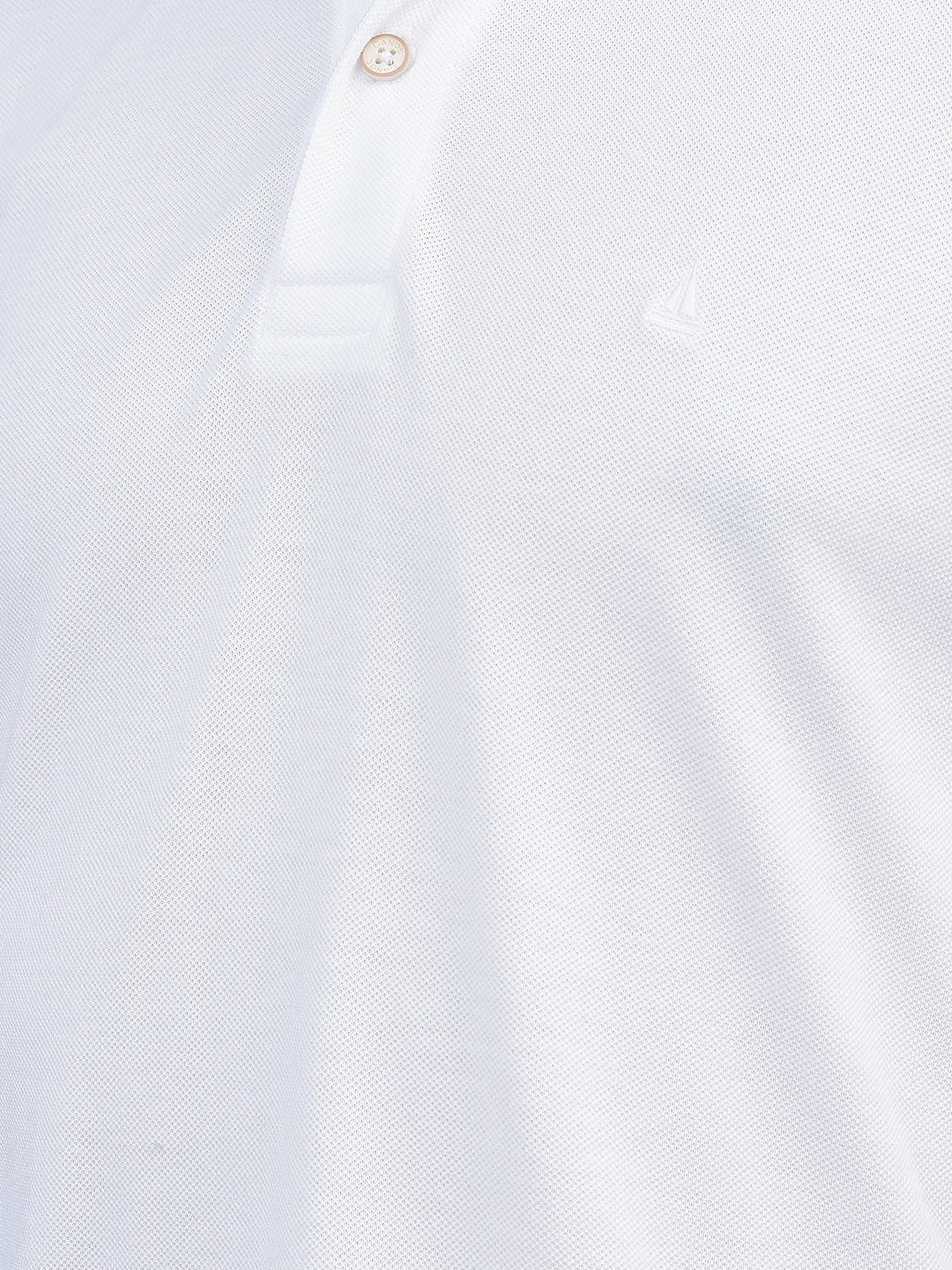 Canoe Men Short Sleeve Polo Neck Solid Pattern T-Shirt