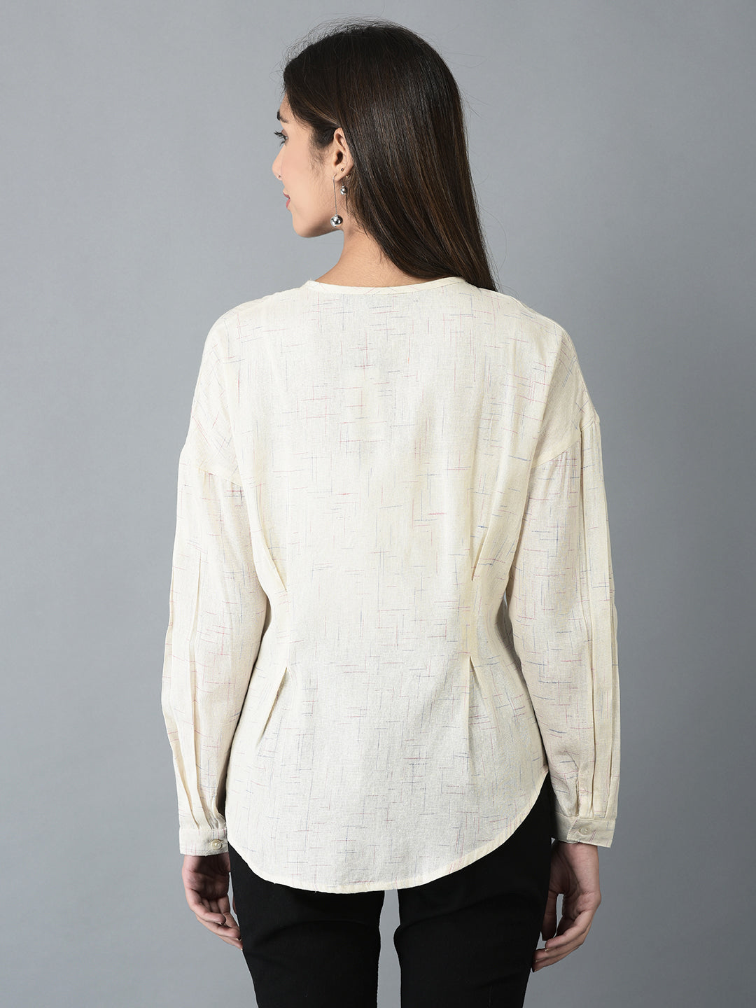 Canoe Women Full Button Placket Top