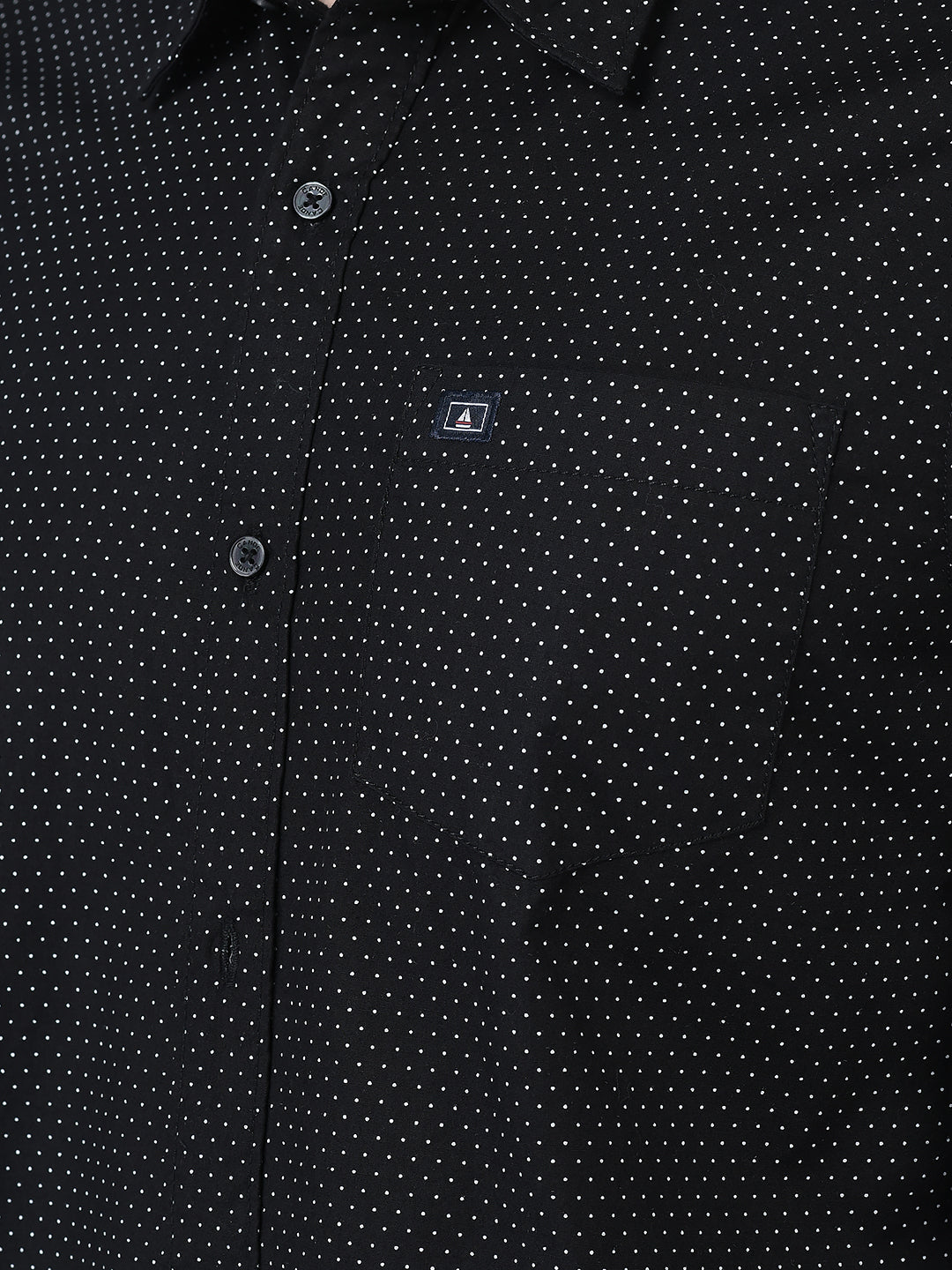 Canoe Men Casual Shirt White Color Cotton Fabric Button Closure Printed