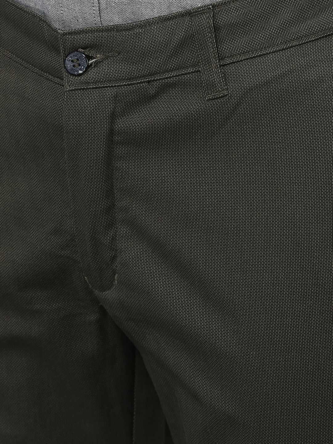 Canoe Men Casual Olive Color Cotton Fabric Button Closure Faded