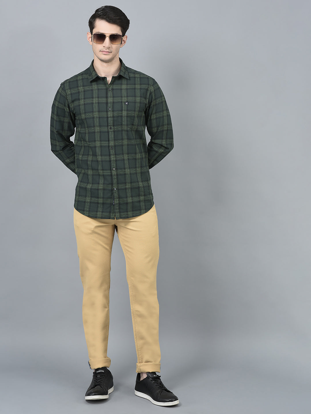 Canoe Men Casual Color Cotton Fabric Button Closure Faded