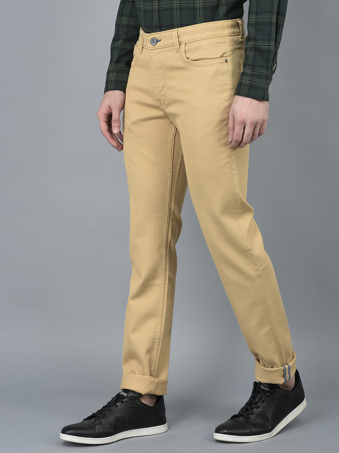 Canoe Men Casual Color Cotton Fabric Button Closure Faded