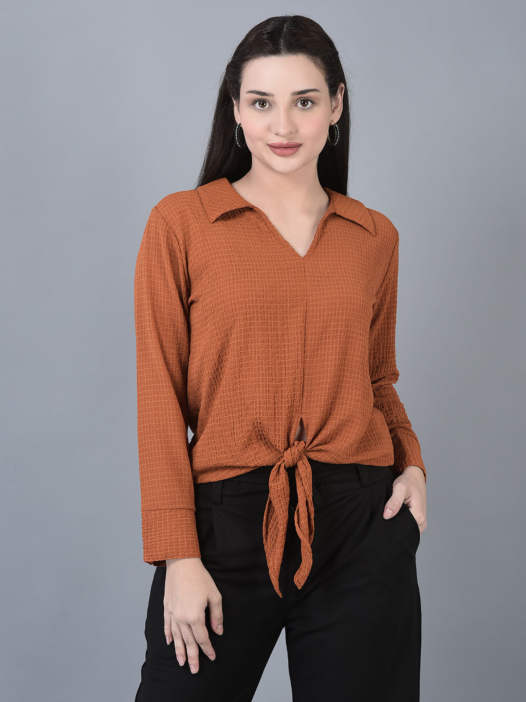 CANOE WOMEN Top Brown Color