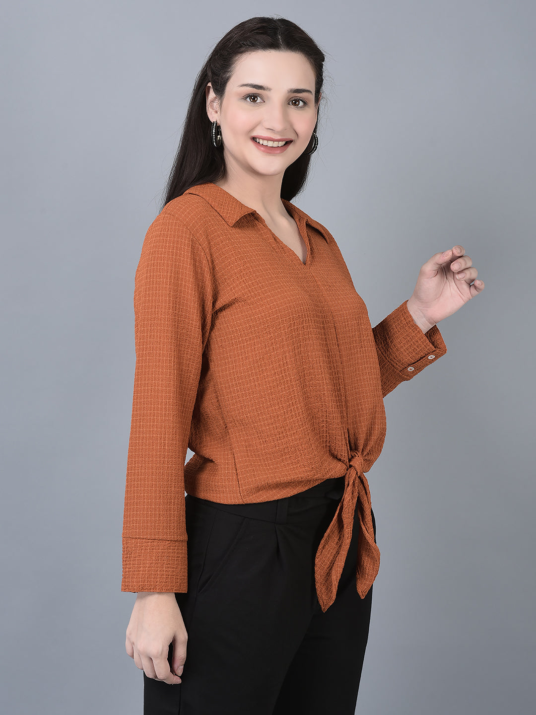 CANOE WOMEN Top Brown Color