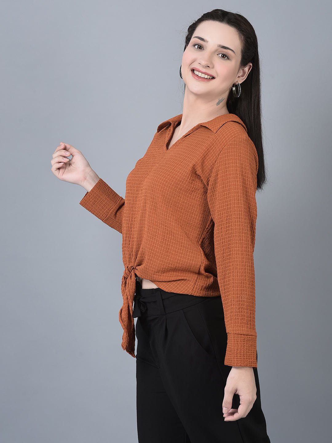 CANOE WOMEN Top Brown Color