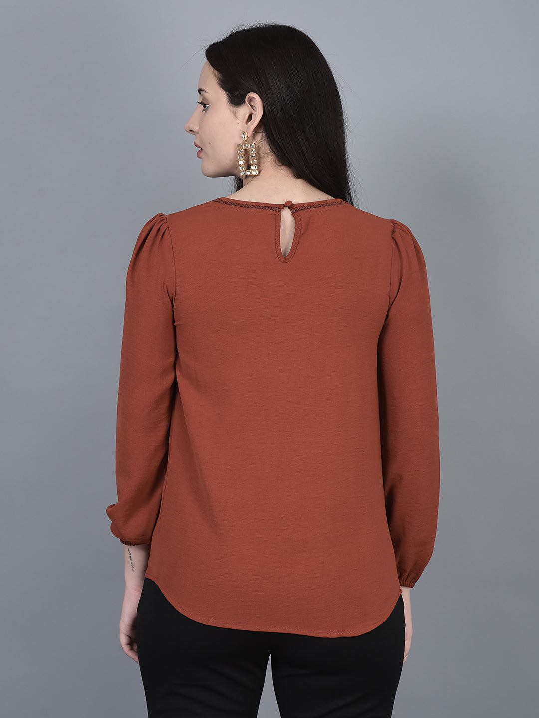 CANOE WOMEN Top Full Length Sleeve Round Neck