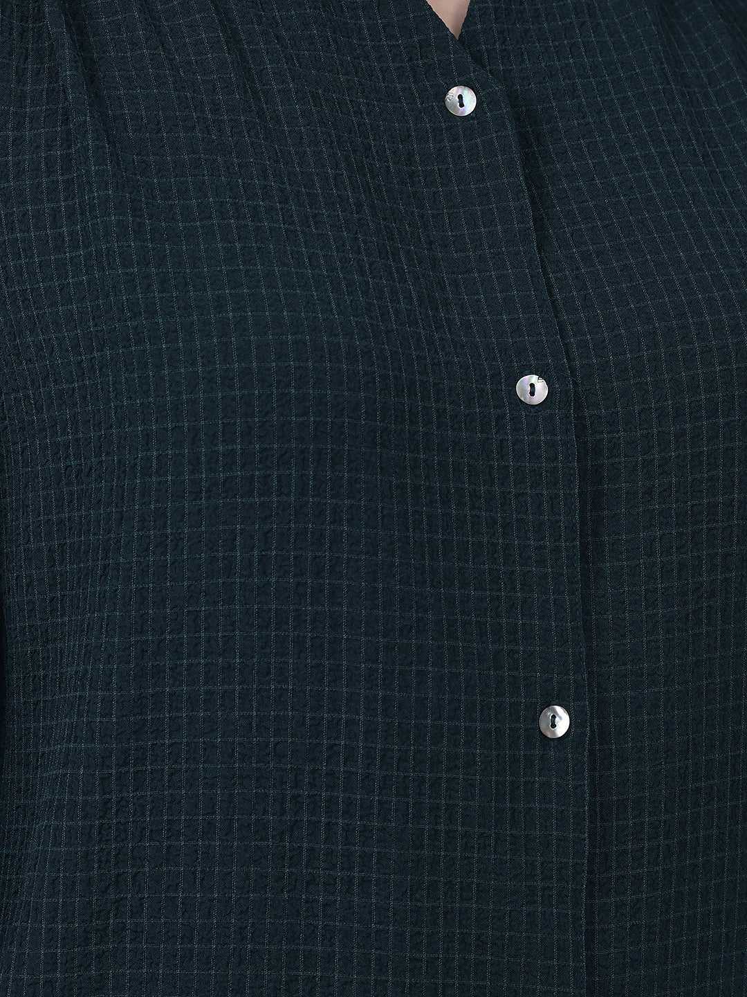 Copy of Canoe Women Full Button Placket Three Fourth Sleeve