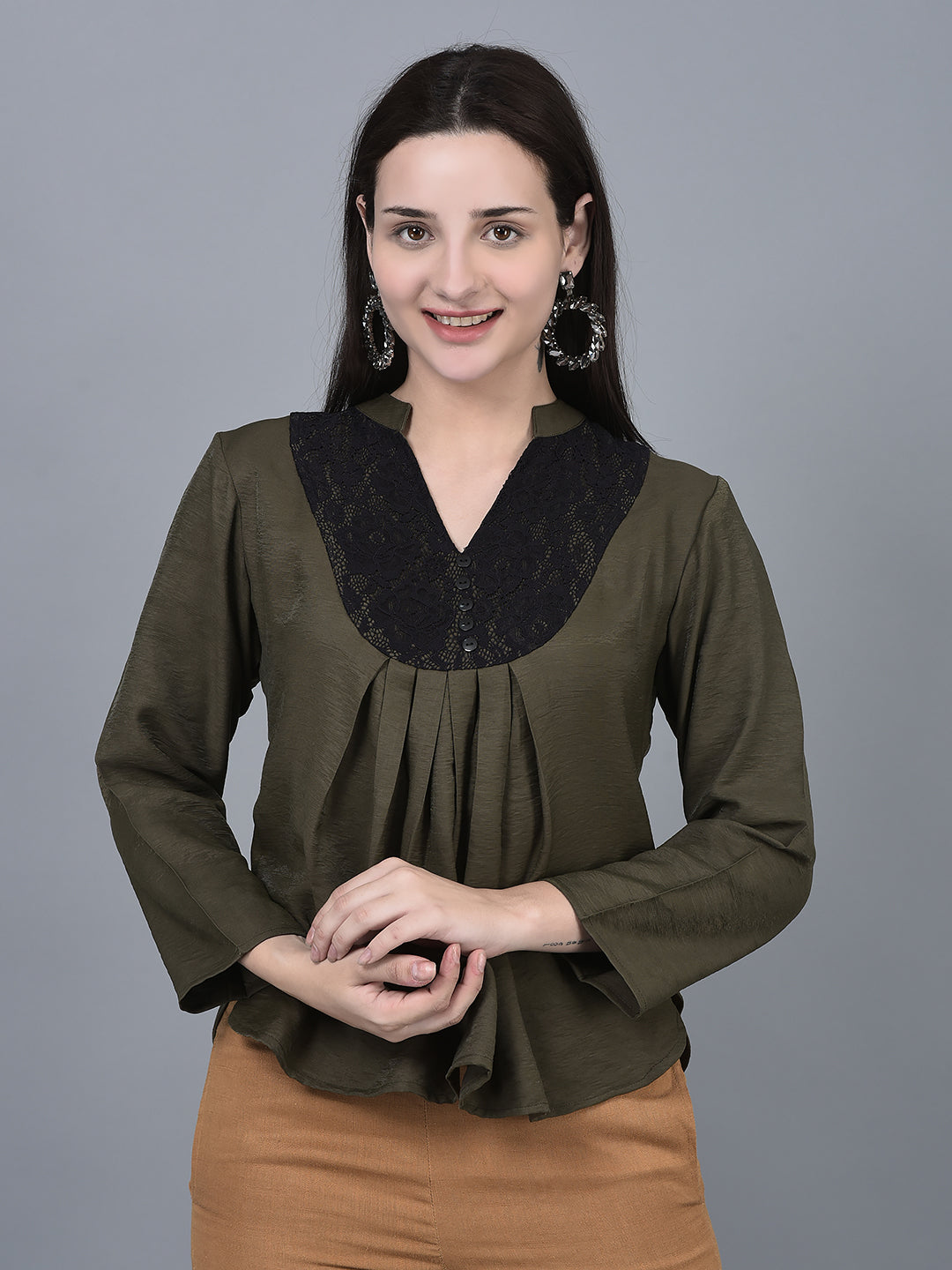 CANOE WOMEN Top Lt. Brown Color