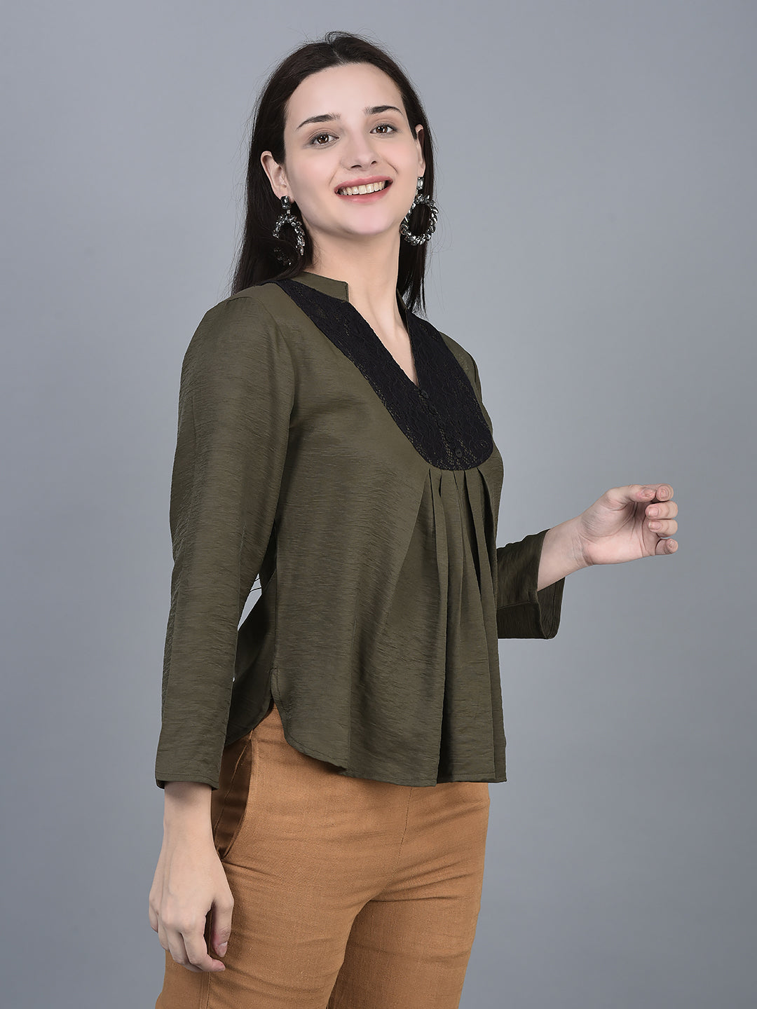 CANOE WOMEN Top Lt. Brown Color