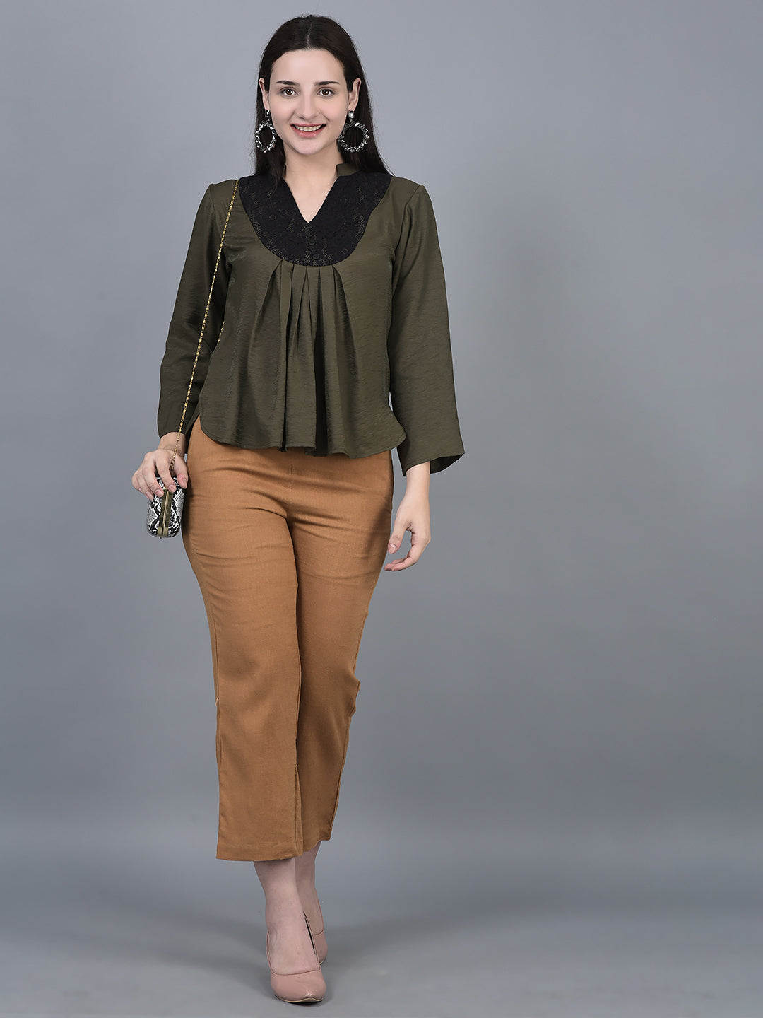 CANOE WOMEN Top Lt. Brown Color
