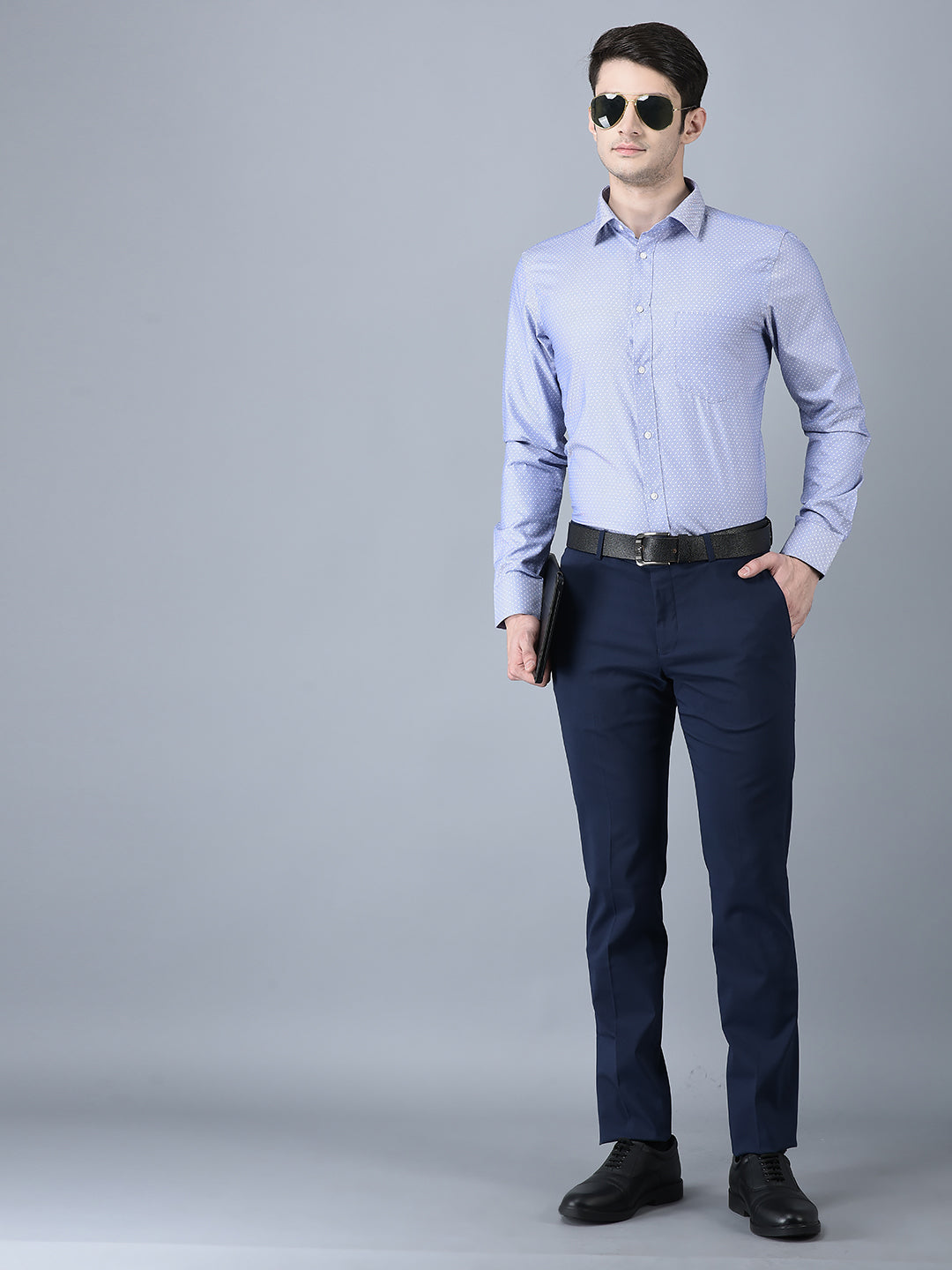 CANOE MEN Formal Shirt Cotton Fabric Button Closure Printed