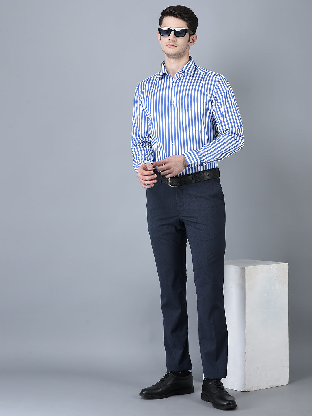 CANOE MEN Formal Trouser  BROWN Color