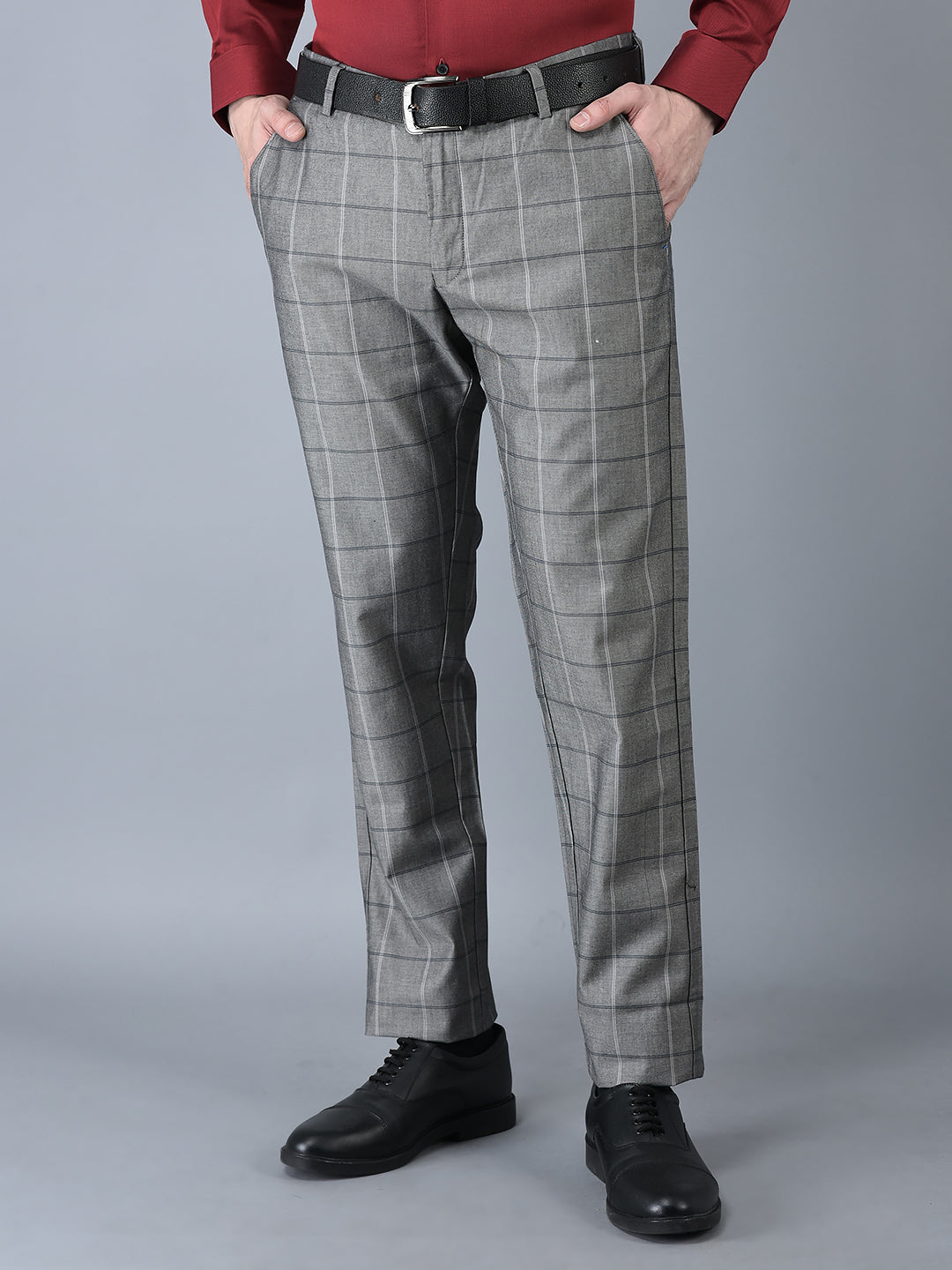 CANOE MEN Formal Trouser GREY Color