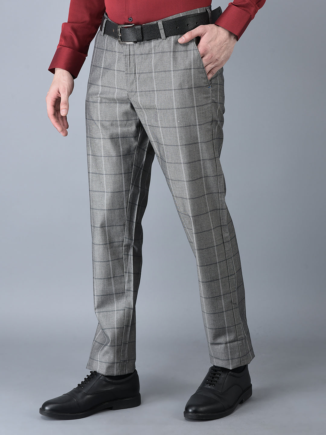 CANOE MEN Formal Trouser GREY Color