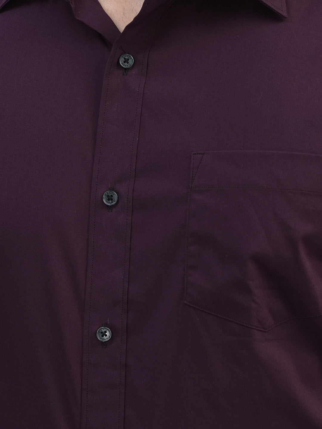 Canoe Men Spread Collar Long Sleeve Length Tailored Fit Formal Shirt