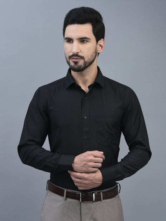 Canoe Men Spread Collar Long Sleeve Length Tailored Fit Formal Shirt