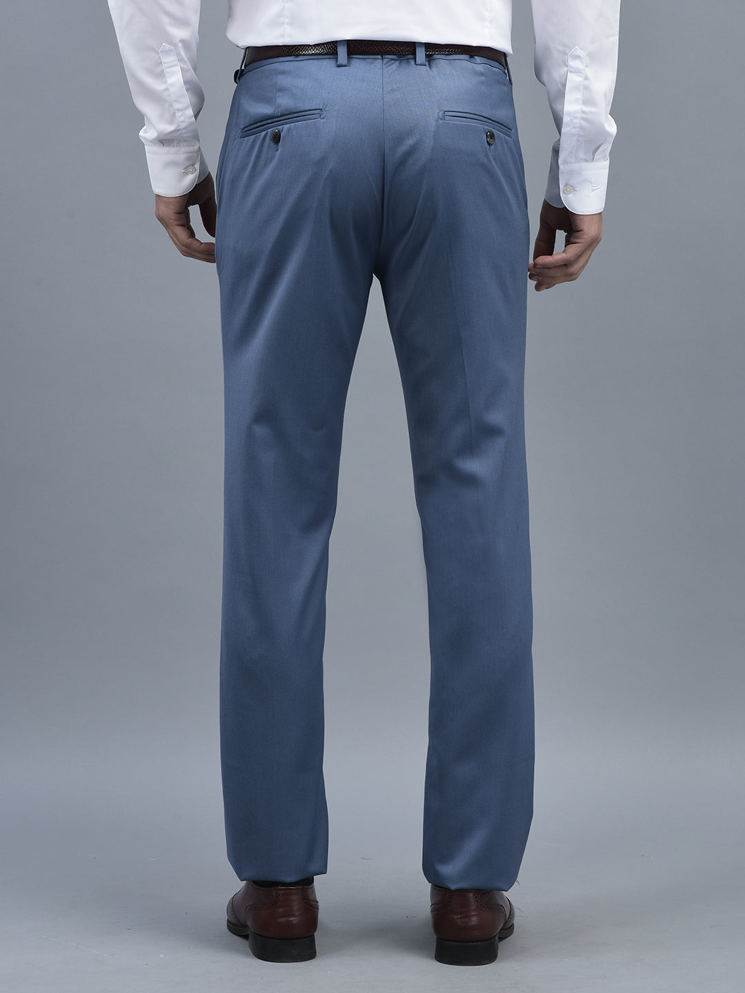 Canoe Men Regular Length Solid Pattern Button Closure Formal Trouser
