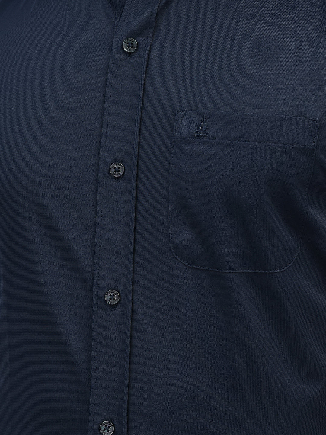 Canoe Men Long Sleeve Spread Collar Regular Fit Knitted Formal Shirt