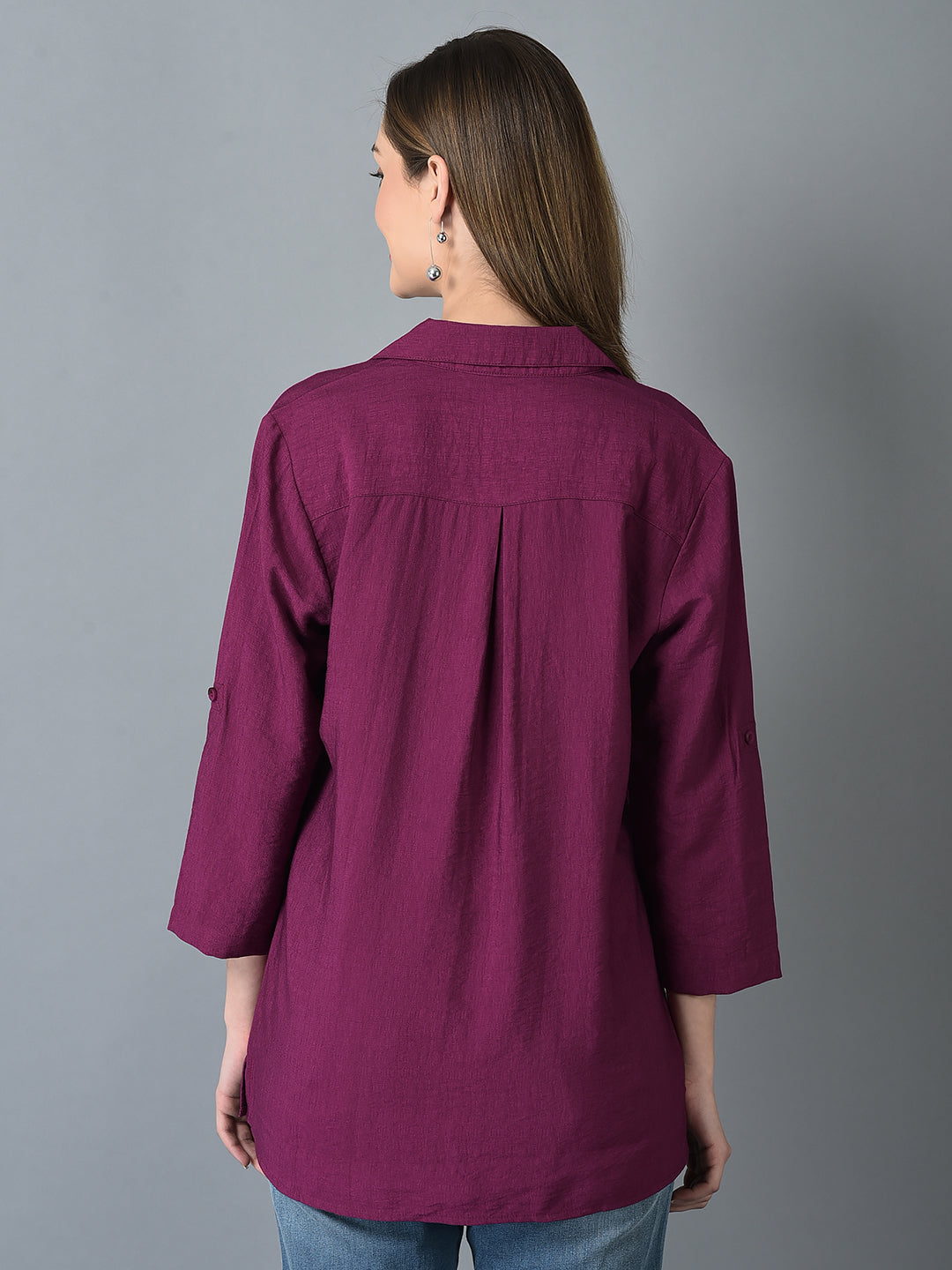 Canoe Women Full Button Placket Shirt
