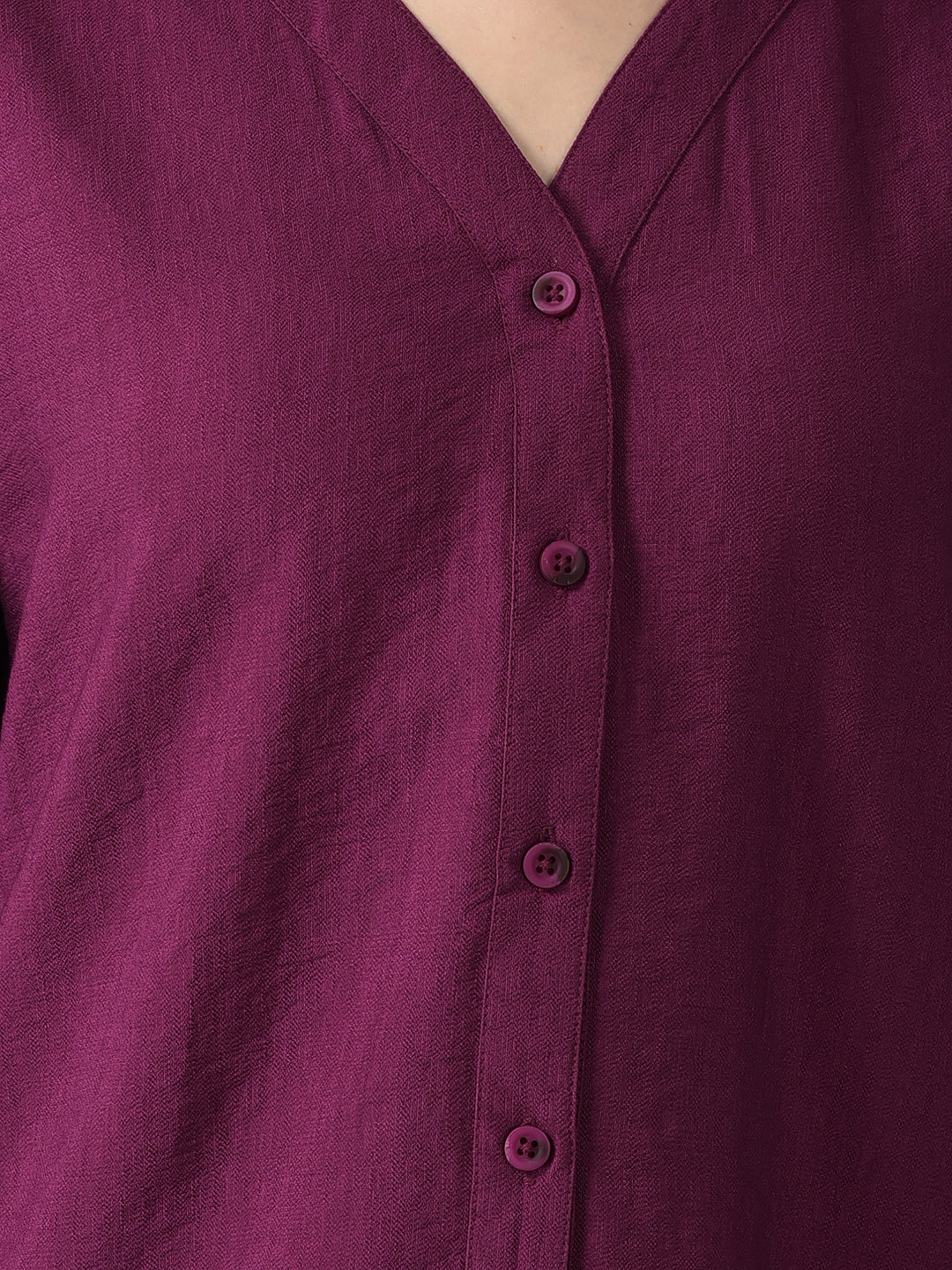 Canoe Women Full Button Placket Shirt