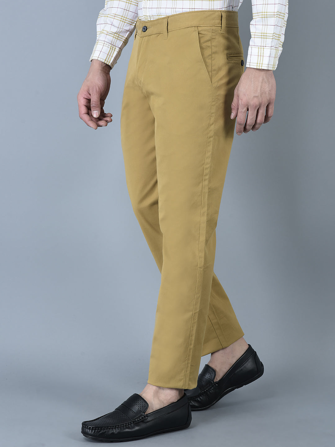 Canoe Men Casual Cotton Fabric Button Closure Solid