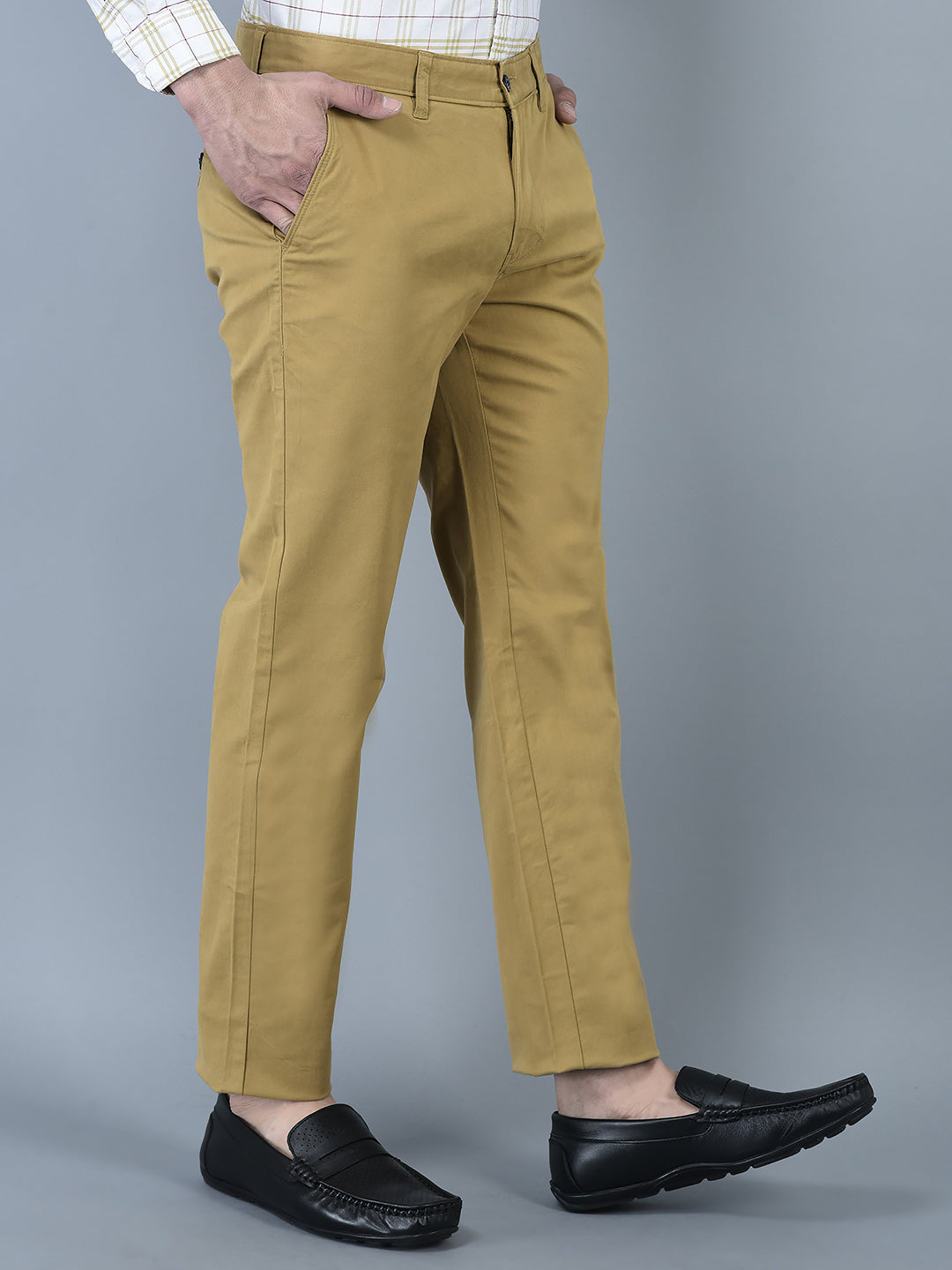 Canoe Men Casual Cotton Fabric Button Closure Solid