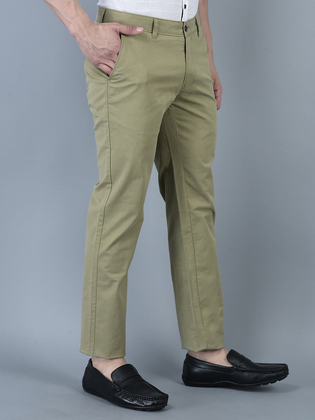 Canoe Men Casual Cotton Fabric Button Closure Solid