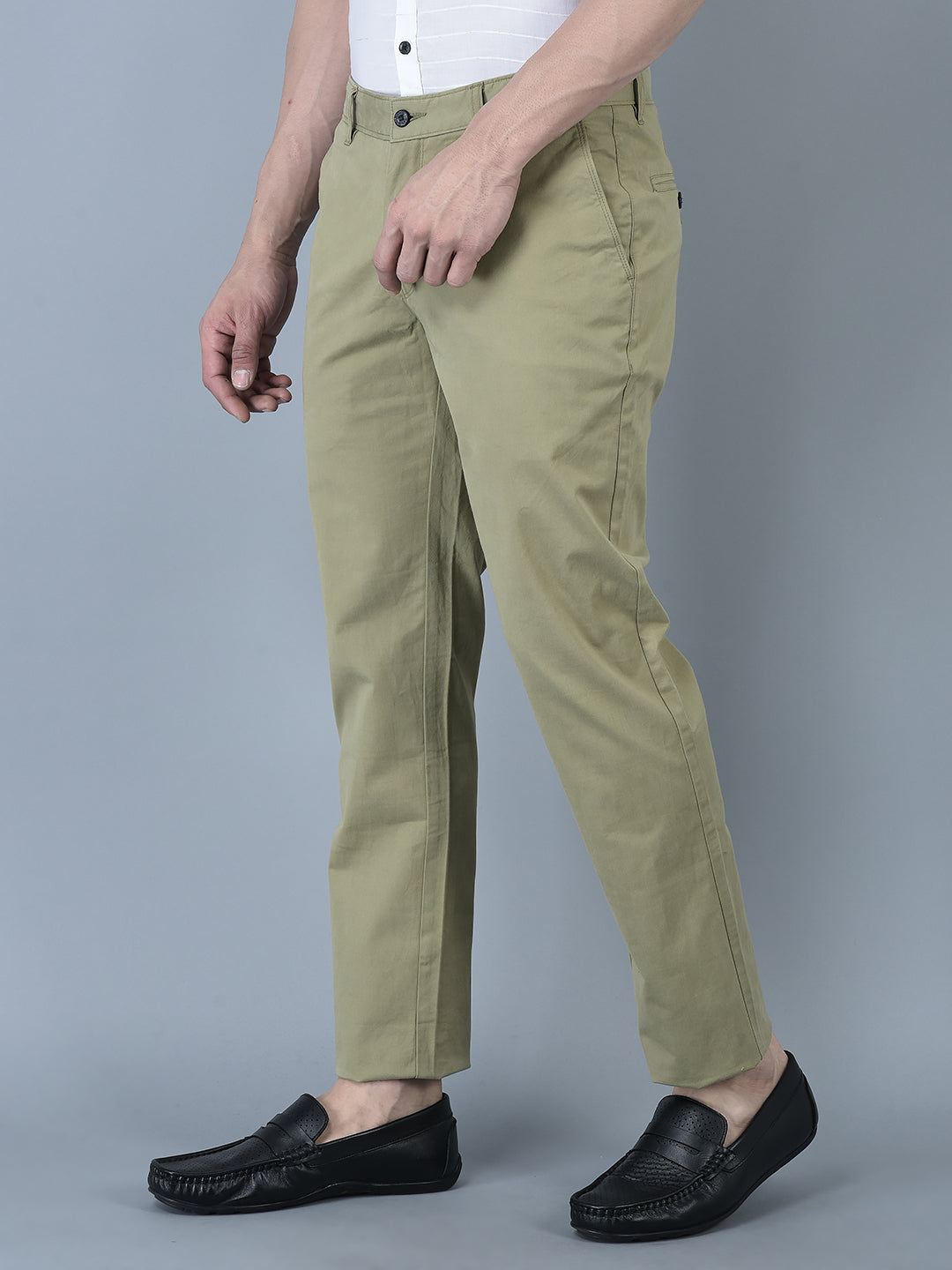 Canoe Men Casual Cotton Fabric Button Closure Solid