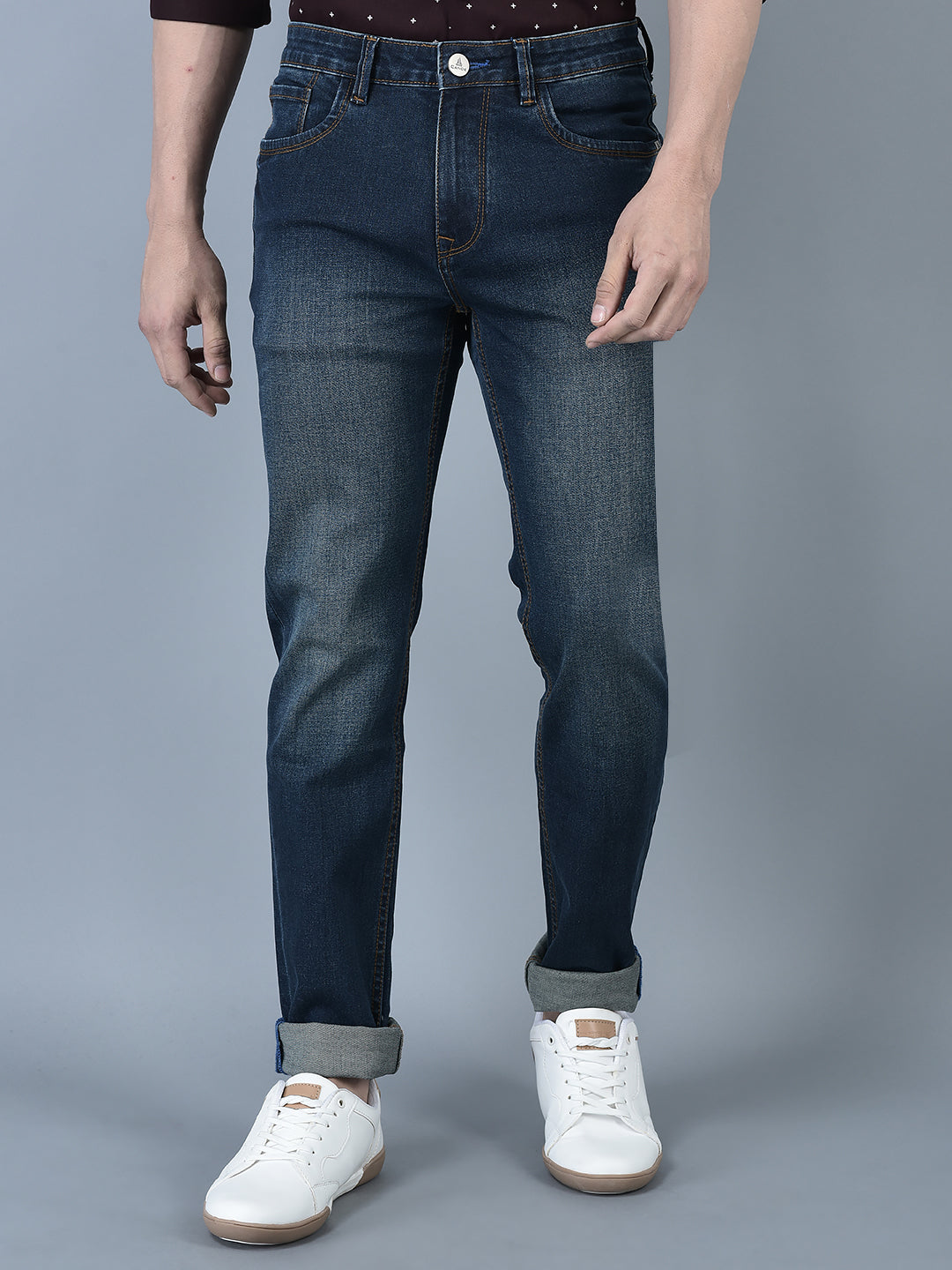 ANOE MEN Denim Trouser DENIM BLUE Color