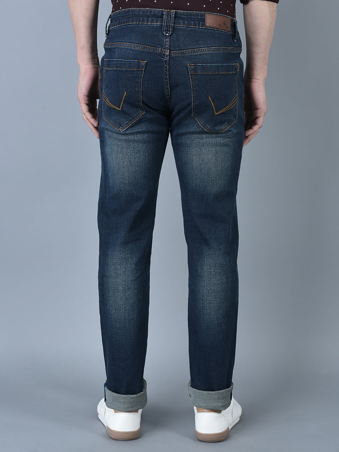 ANOE MEN Denim Trouser DENIM BLUE Color