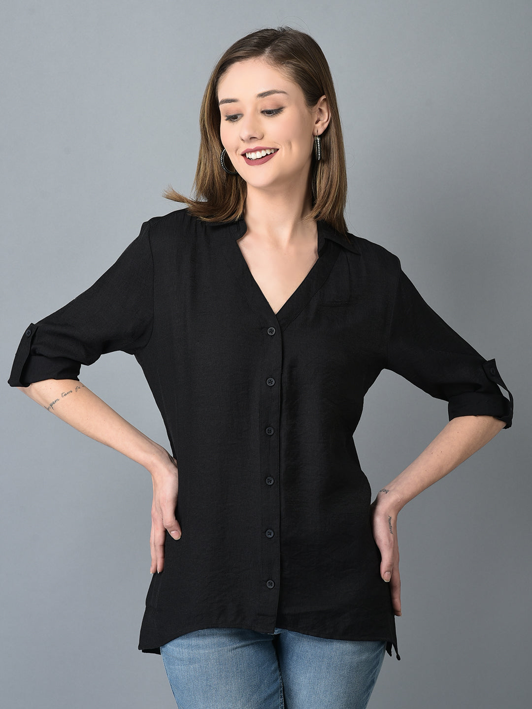 Copy of Canoe Women Full Button Placket Shirt