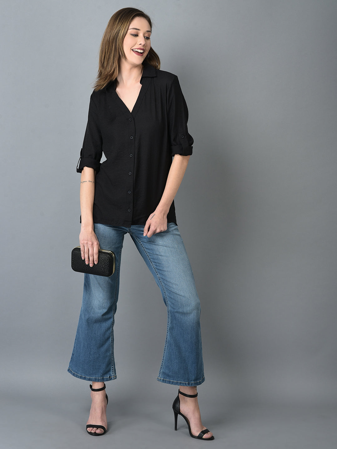 Copy of Canoe Women Full Button Placket Shirt