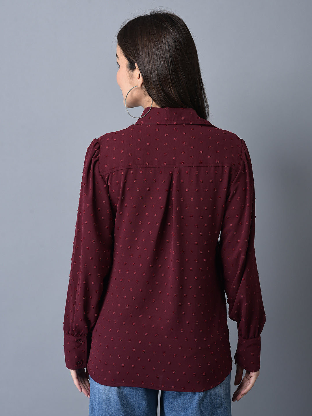 Canoe Women Smart Fit Striped Casual Sustainable Shirt