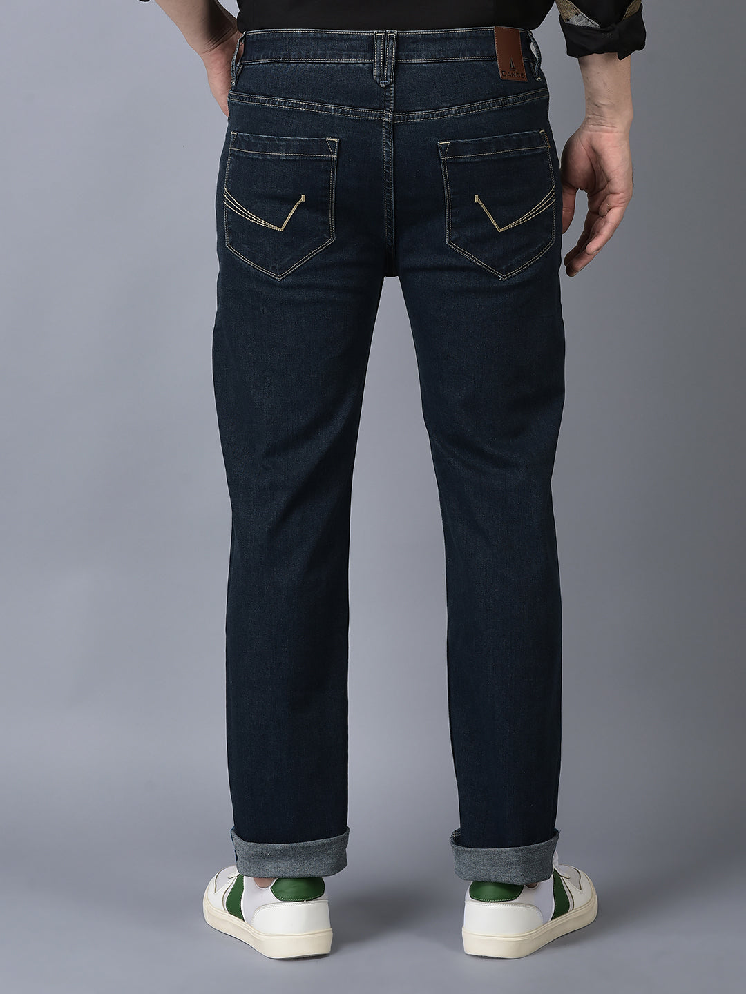 CANOE MEN Denim Trouser DARK BLUE Color
