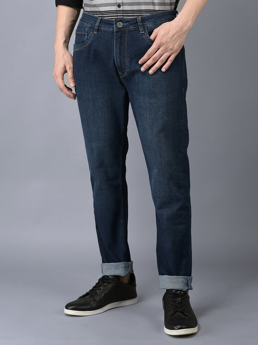 CANOE MEN Denim Trouser  NAVY Color