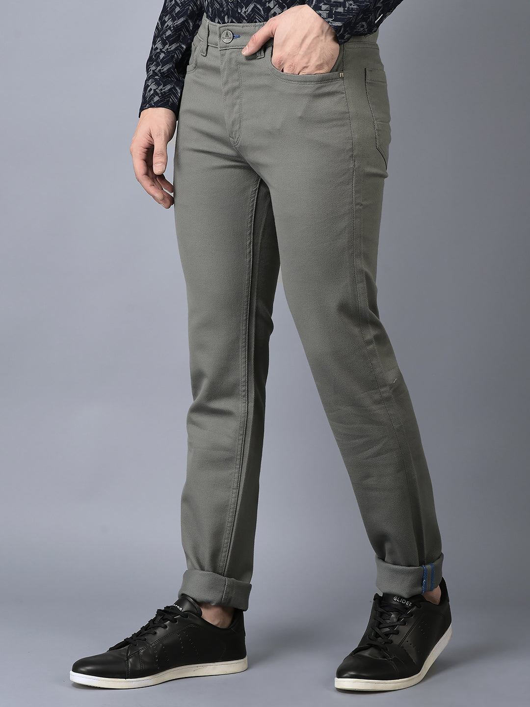 Canoe Men Casual Cotton Fabric Button Closure Faded