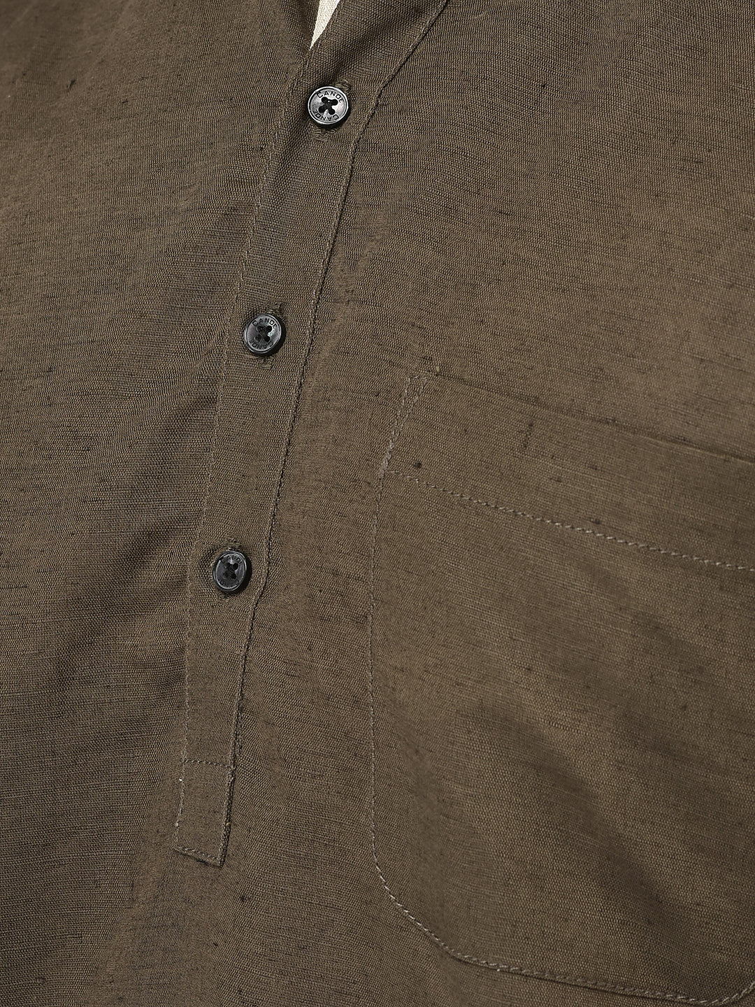 Canoe Men Casual Kurta Olive Color