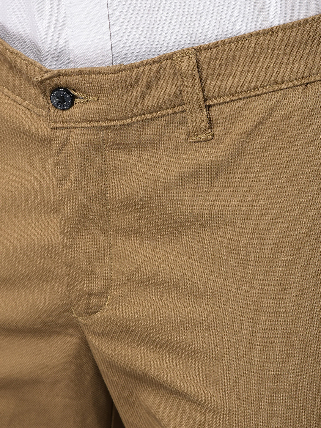 Canoe Men Casual Cotton Fabric Button Closure Solid