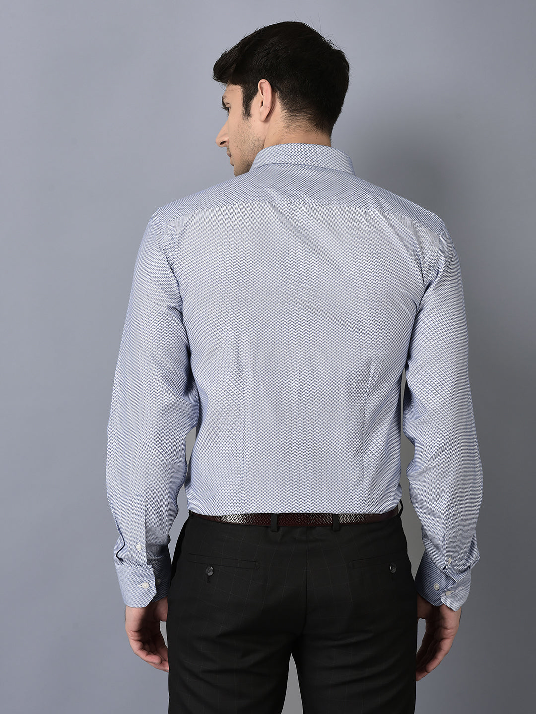 Copy of CANOE MEN Formal Shirt Purple Color Polyester Fabric Button Closure