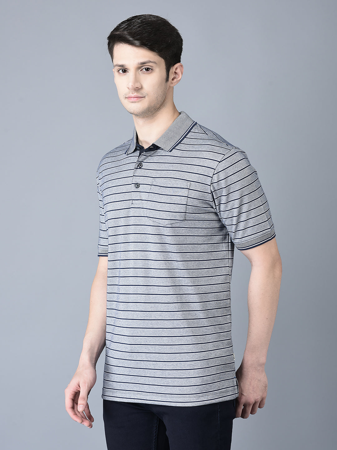 CANOE MEN Cotton Fabric Button Closure Self Design