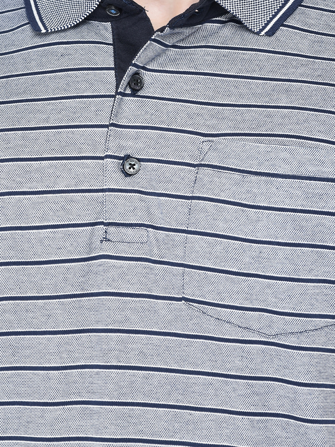CANOE MEN Cotton Fabric Button Closure Self Design