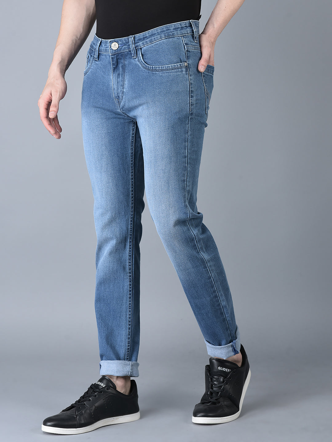 CANOE MEN Denim Trouser LIGHT BLUE Color