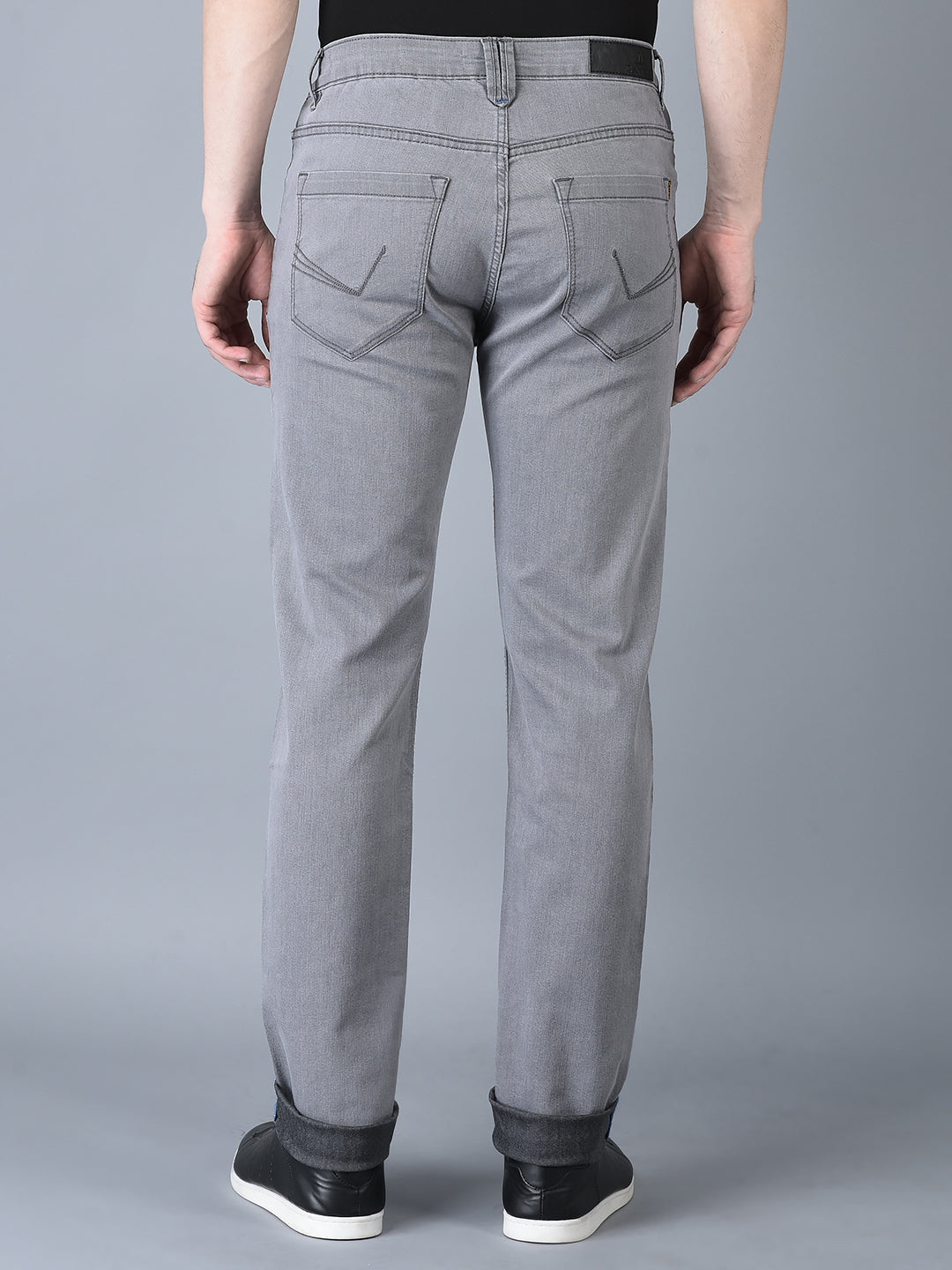 CANOE MEN Denim Trouser GREY Color