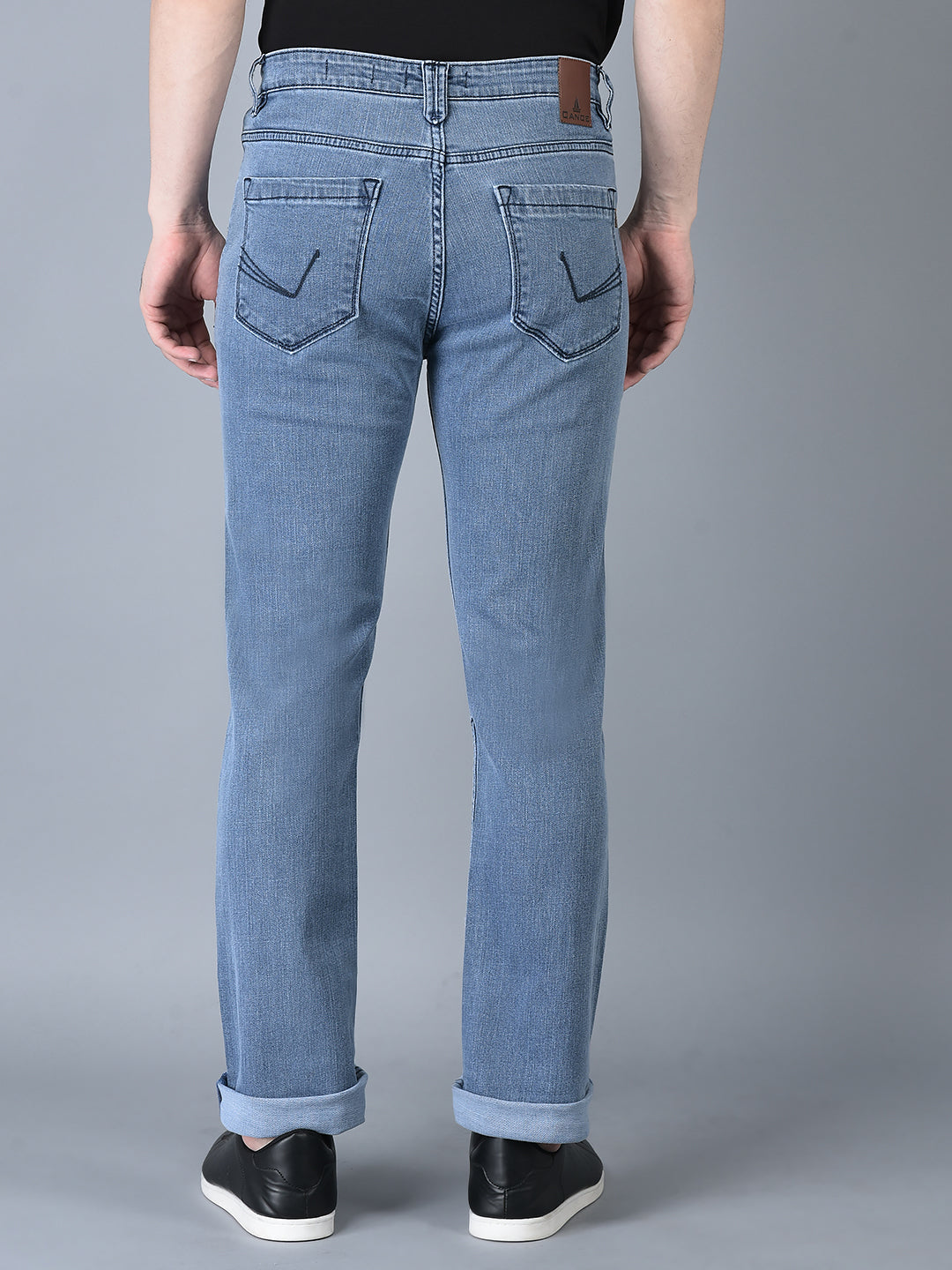 CANOE MEN Denim Trouser POWDER BLUE Color