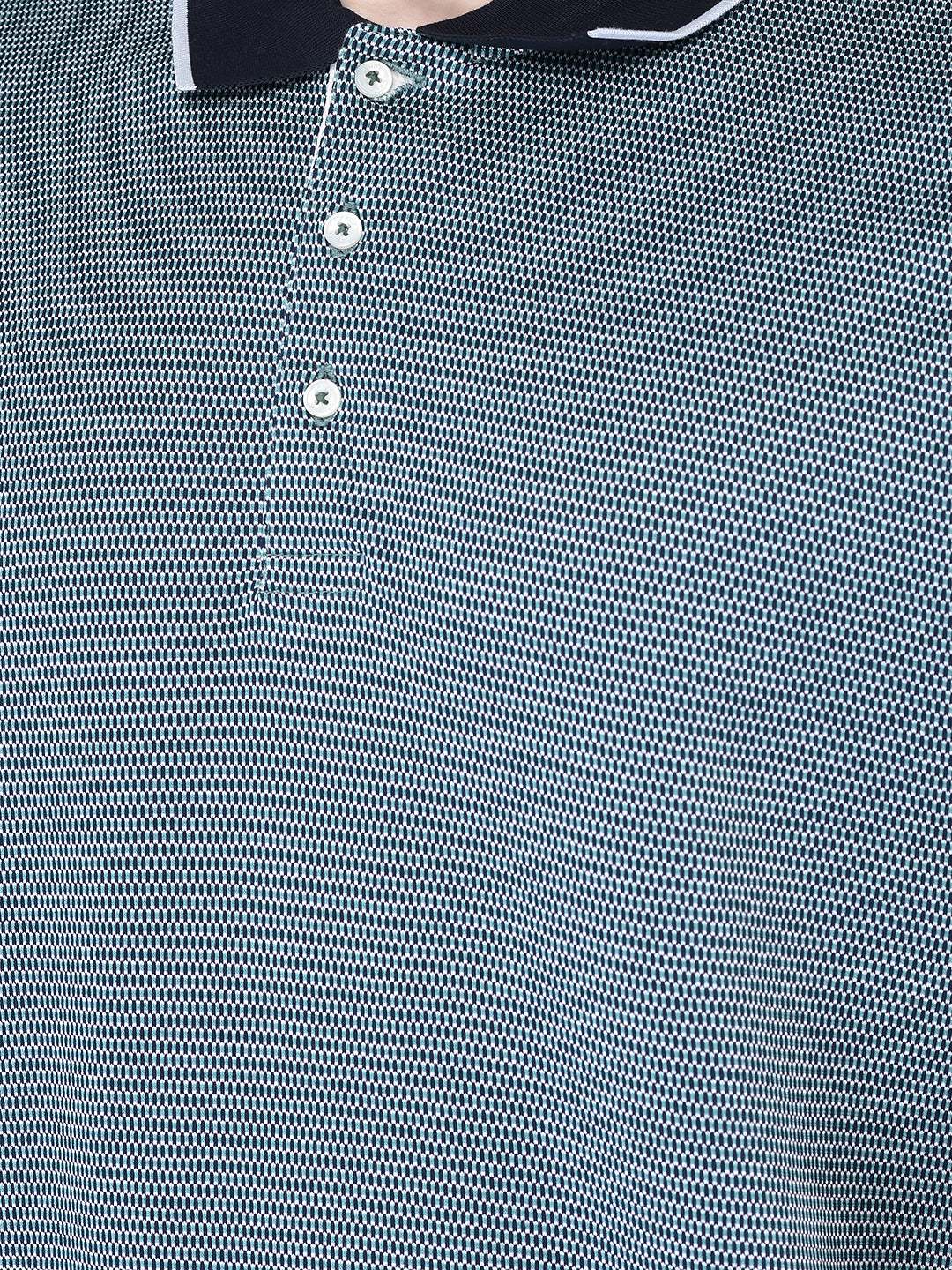CANOE MEN Cotton Fabric Button Closure Self Design