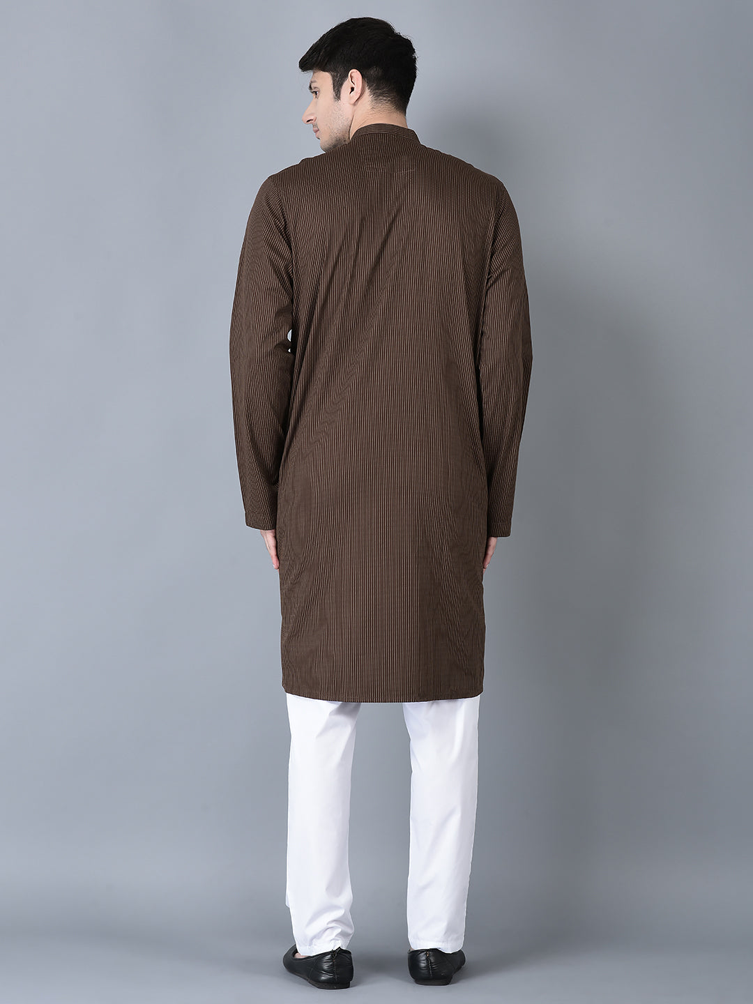 Canoe Men Casual Kurta Brown Color