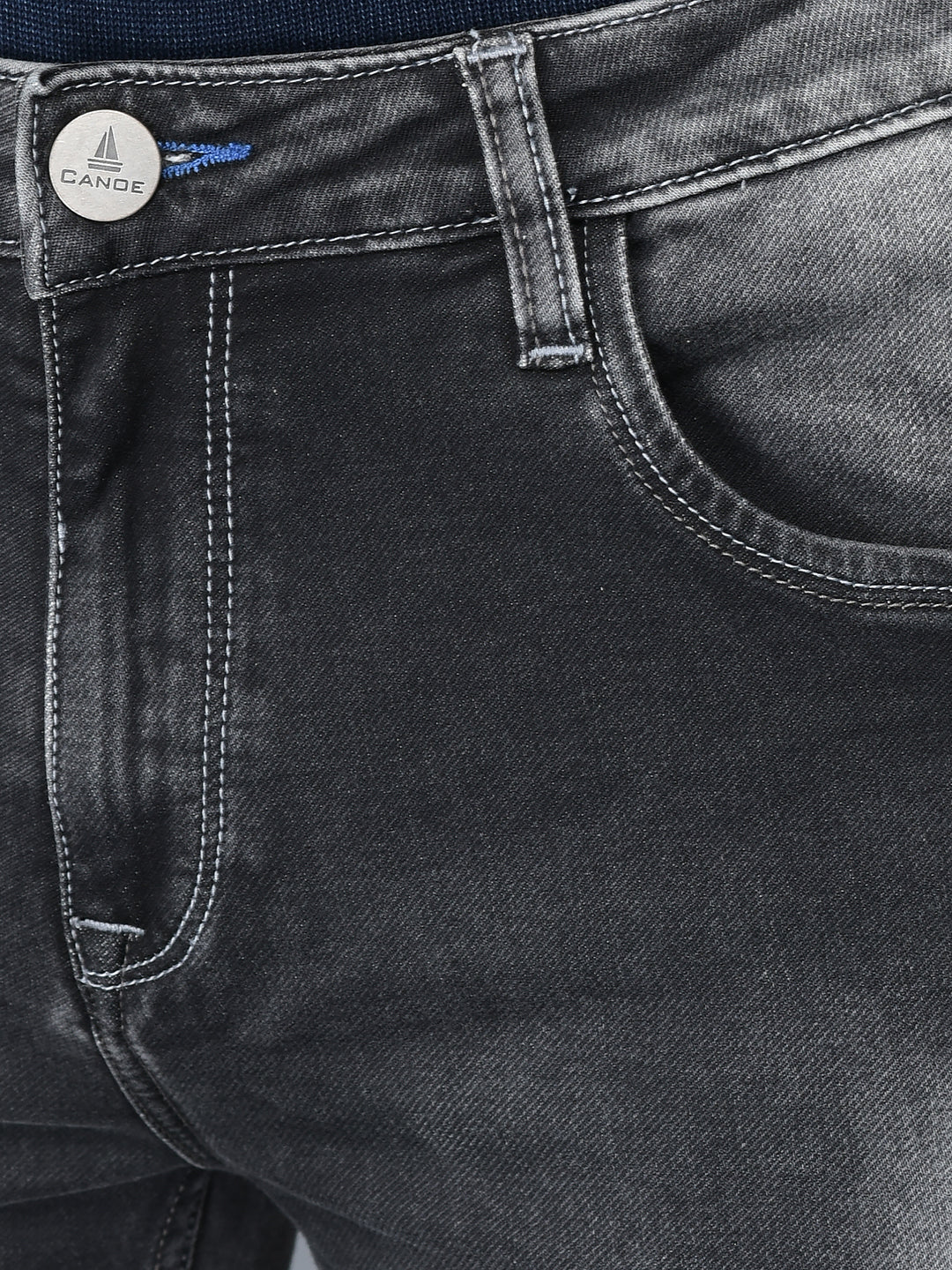 CANOE MEN Denim Trouser Grey Color
