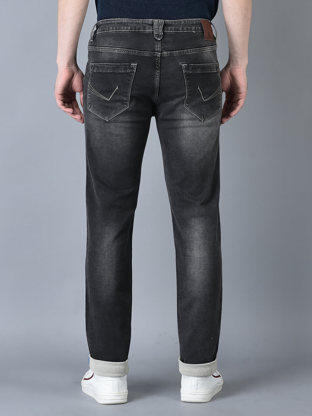CANOE MEN Denim Trouser Grey Color