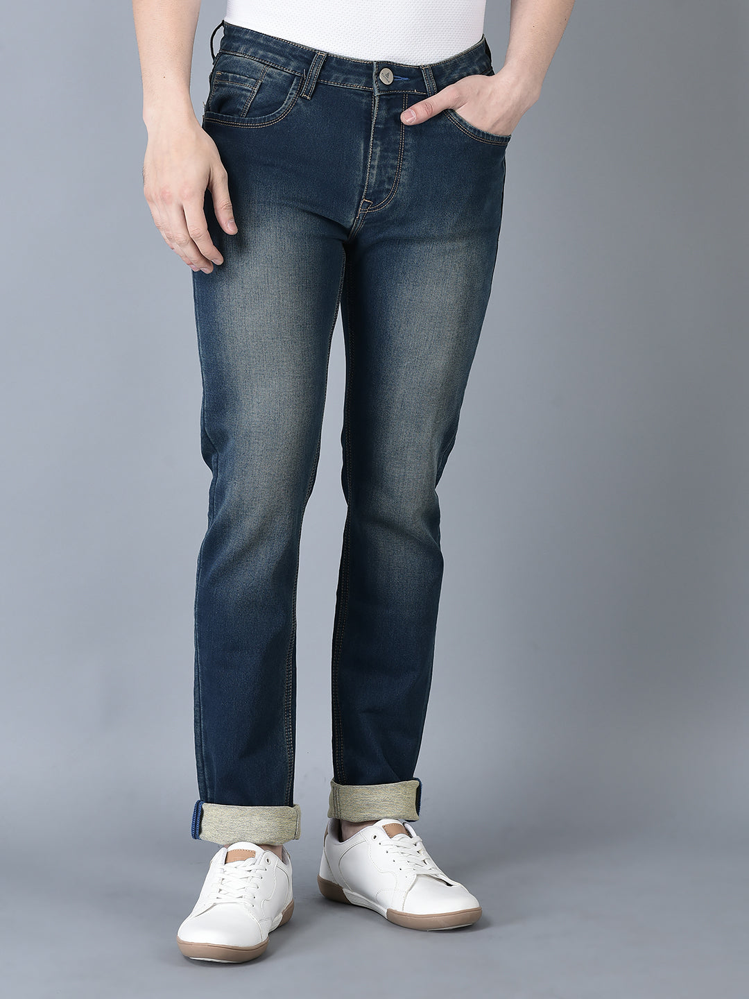CANOE MEN Denim Trouser AIR FORCE Color