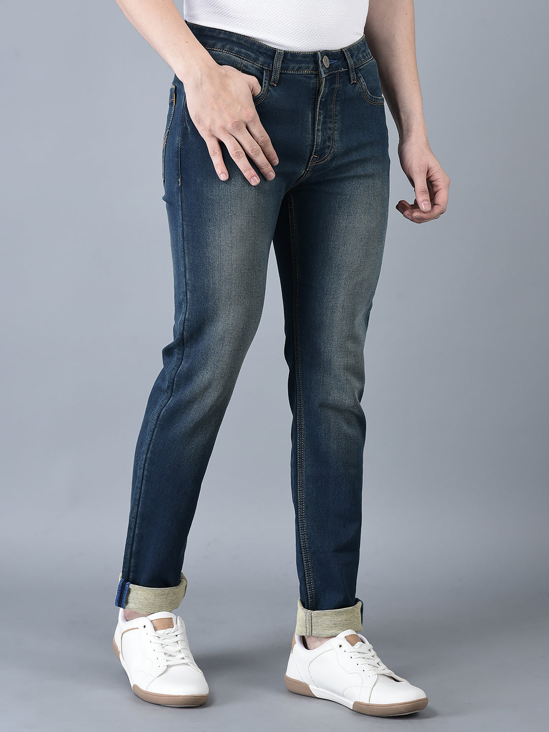 CANOE MEN Denim Trouser AIR FORCE Color